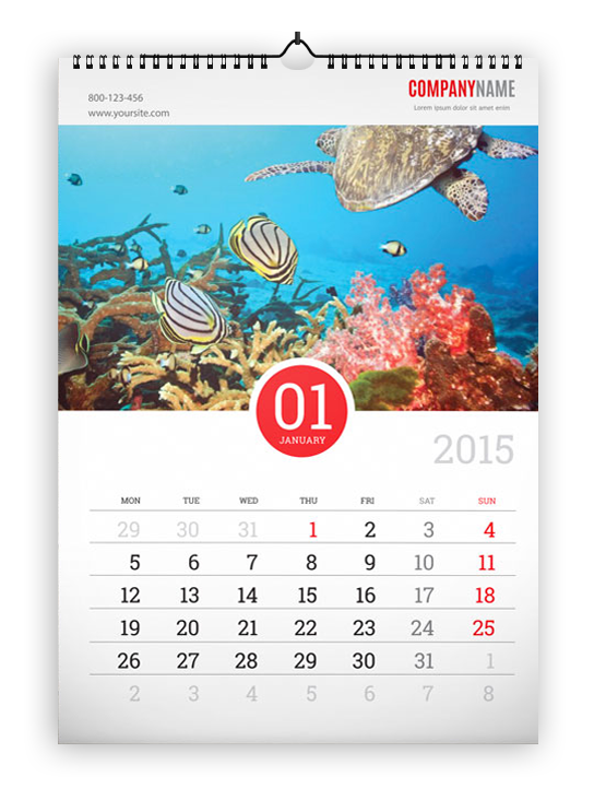 Calendari da parete  Stile2