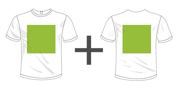 T-shirt DONNA personalizzabile Fronte e retro