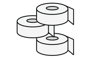 Etichette in bobina Bobine divise